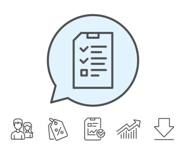 Denetim listesi belge simgesi