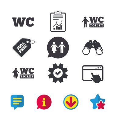 WC tuvalet simgeler