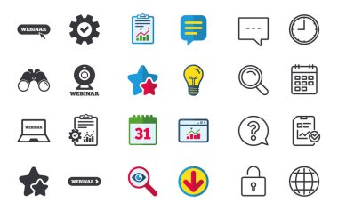 Webinar web simgeler