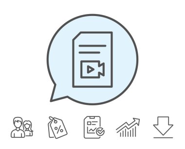 Video simgesi ile belge