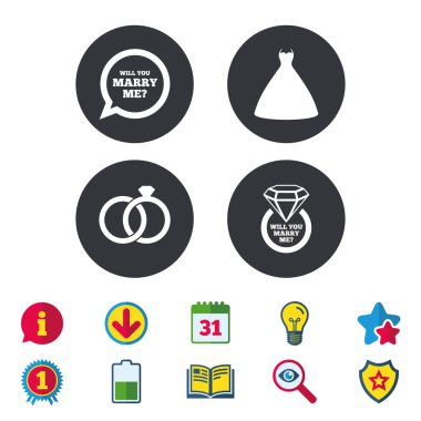 Düğün elbise simgesi