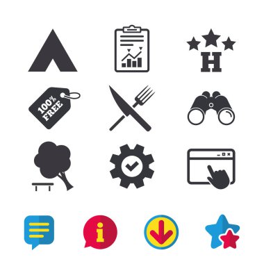 kamp çadır ve otel