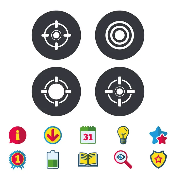 Doelgroep doel symbolen — Stockvector