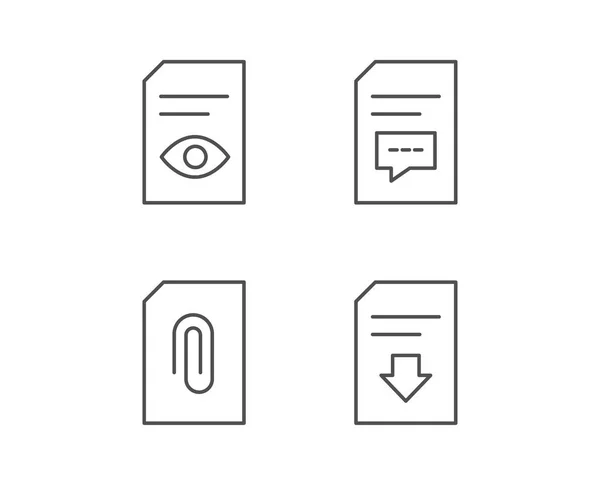 Documento y Descargar iconos — Vector de stock