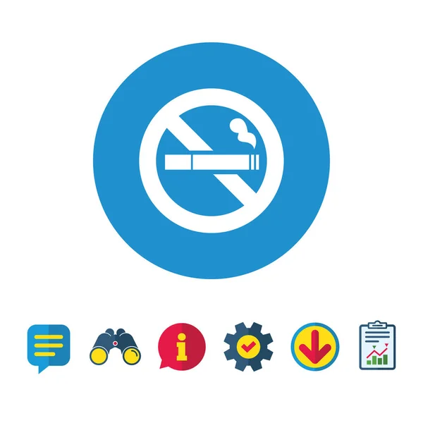 No fumar icono — Archivo Imágenes Vectoriales