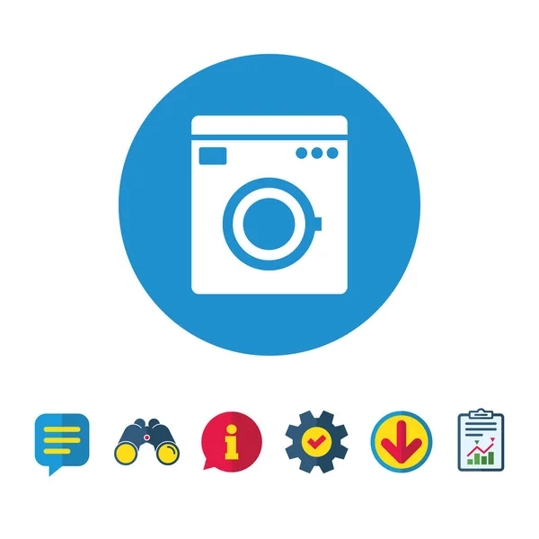 Icono de lavadora — Vector de stock