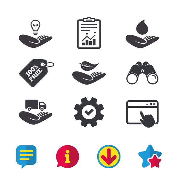 Diseño de iconos de información — Vector de stock