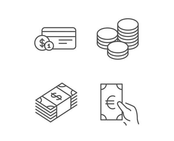 Progettazione di icone di denaro — Vettoriale Stock