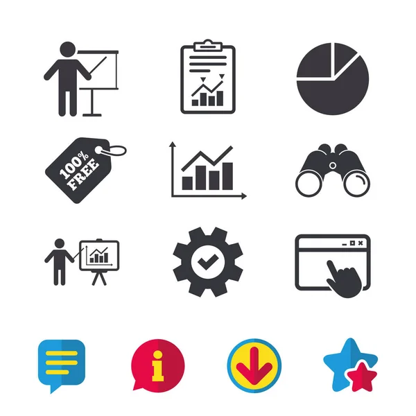 Design of information icons — Stock Vector