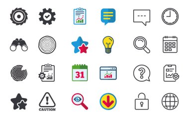 Tasarım ahşap ve testere simgeler