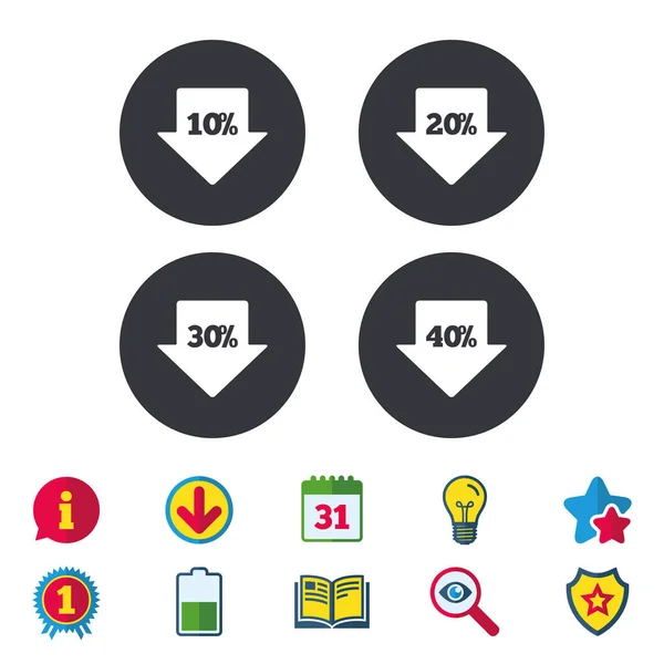 Design de ícones de informação — Vetor de Stock