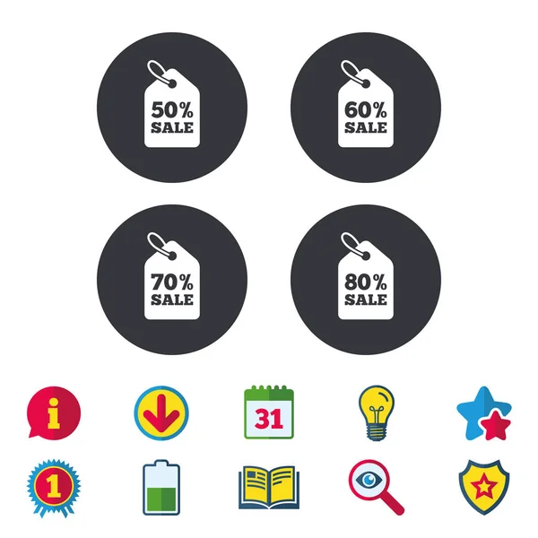 Design de ícones de informação — Vetor de Stock