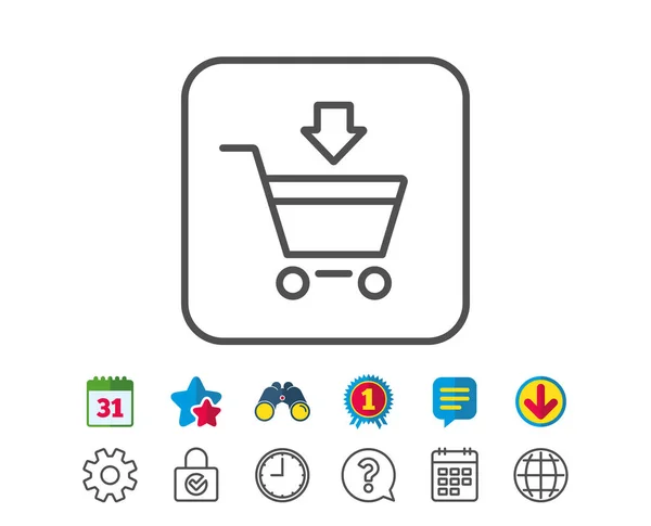 Design delle icone dello shopping — Vettoriale Stock