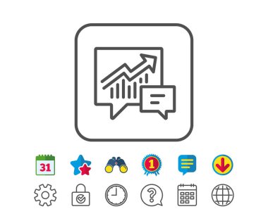 Rapor grafik oturum açma konuşma balonu