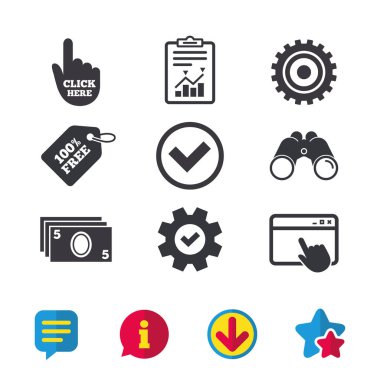 Buraya tıklayın ve nakit para çekme simgeleri