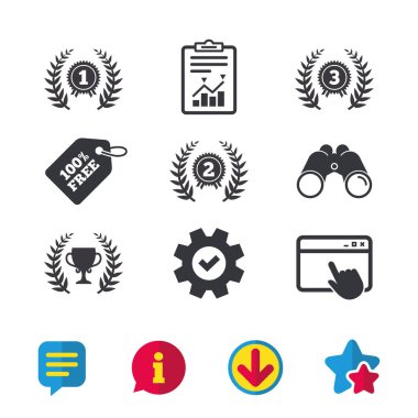 Defne çelengi Ödülü simgeler 