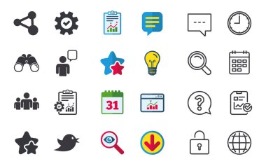 Grup insanlar ve paylaşım simgeler 