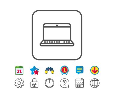 Dizüstü bilgisayar satırı simgesi