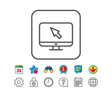 Bilgisayar or monitör simgesini