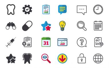 Tıbbi şırınga ve pill işaretleri