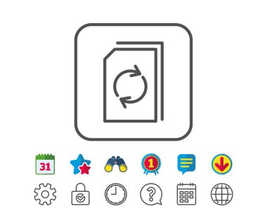 Güncelleştirme belge satırı simgesi 