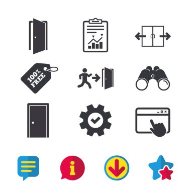 Ok simgesi olan acil çıkış