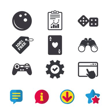 Bowling ve casino işaretleri