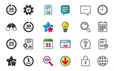 her birkaç dakika işaretler 