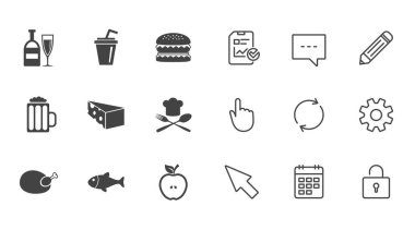 Yiyecek, içecek simgeler