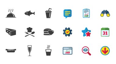 Yiyecek, içecek simgeler