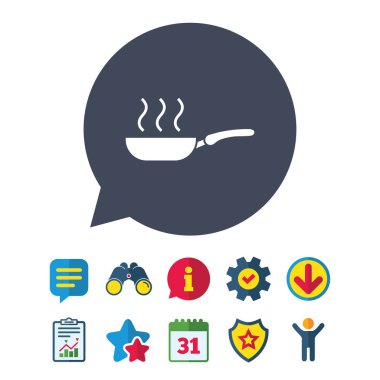 Kızartma tavası işareti simgesi 