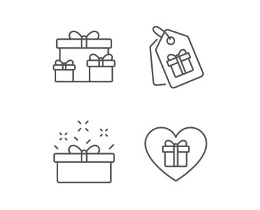 Hediyeler satır simgeler