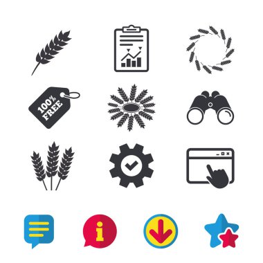 gluten ücretsiz simgeler