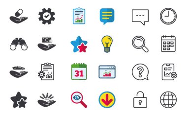 yardım simgeleri eller