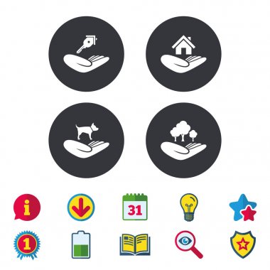 yardım simgeleri eller