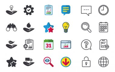 yardım simgeleri eller