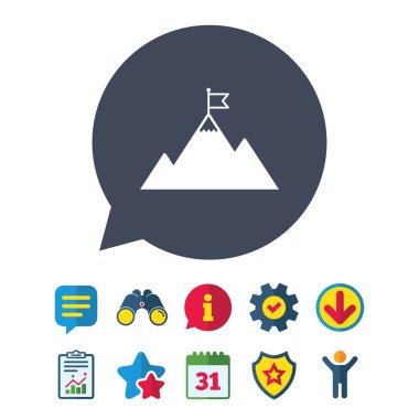 Dağ simgesini bayrak