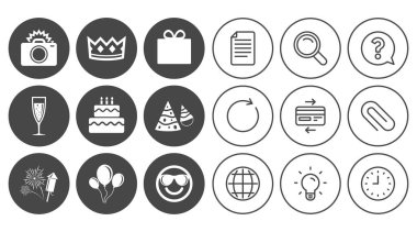 Parti kutlama, doğum günü simgeler