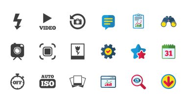 Fotoğraf, video simgeler 