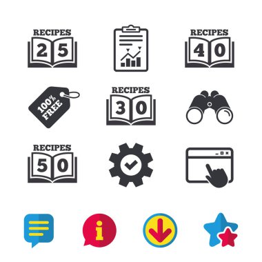 yemek tarifleri kitabı işareti sembolleri