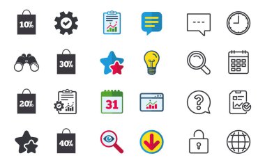 Satılık çanta etiketi simgeler