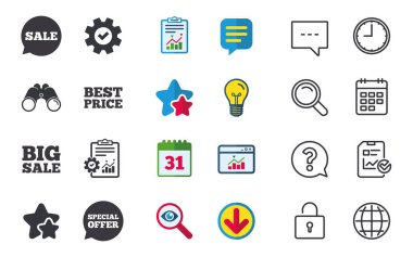 Özel Fırsat konuşma kabarcıklar sembolleri