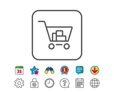 Alışveriş arabası simgesi 