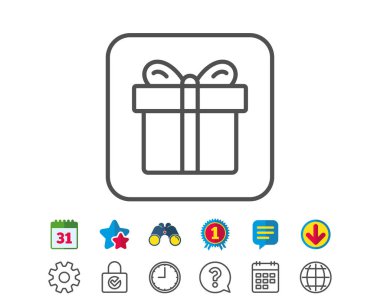 hediye kutusu satırı simgesi