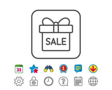 hediye kutusu satırı simgesi