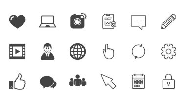 Sosyal medya simgeleri.