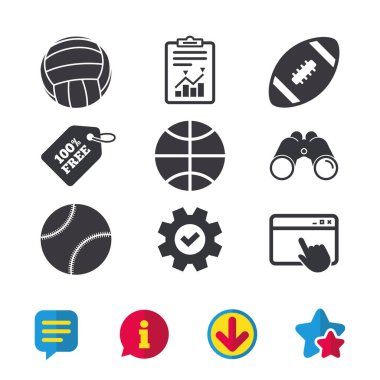 Spor balls simgeler.