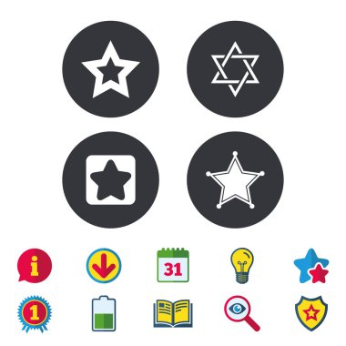 Davut'un yıldızı simgeler