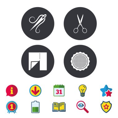 Tekstil kumaş parçası simgesi