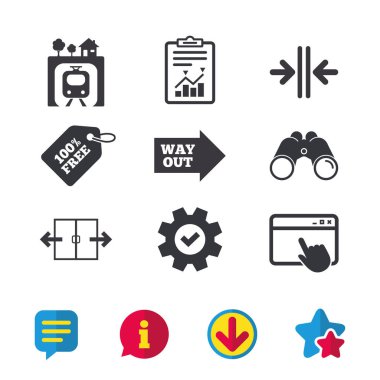 Yeraltı metro tren simgesi